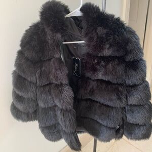 Black Fuzzy Jacket!